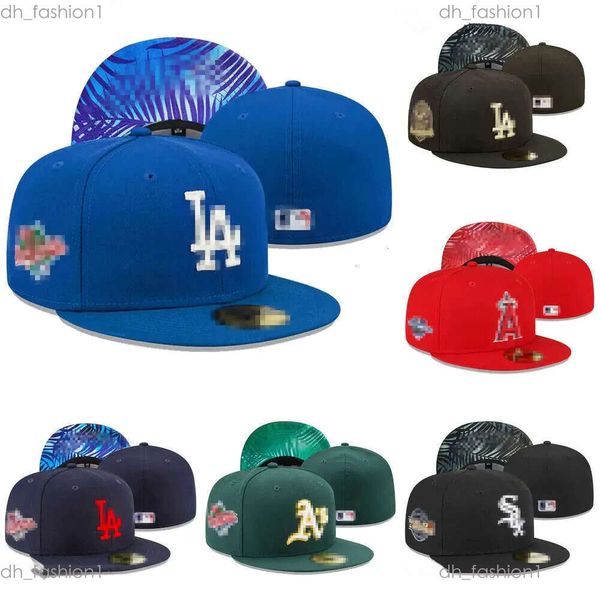 Chegada mais recente Bonés de beisebol de verão New Era Caps Letter Baseball Hats Mlbs Caps Bordados Hustle Flowers New Era Chapéus ajustados Tamanho 7-8 990