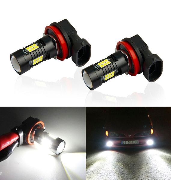 2 pezzi H8 H11 luci per auto a LED HB3 9005 HB4 9006 1200LM lampadine a LED 6000K luce di marcia diurna DRL 12V fendinebbia lampada di guida per auto8785790