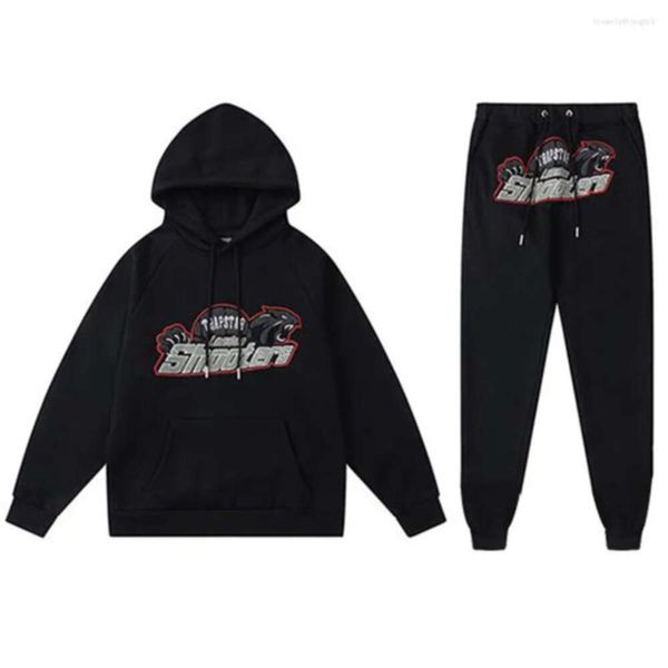 Tuta da uomo Abbigliamento da uomo Set Trap Star Shooter Abbigliamento sportivo Felpa con cappuccio Pantaloni Abito da 2 pezzi Moda Hip Hop Streetwear Marca 2024 Superm