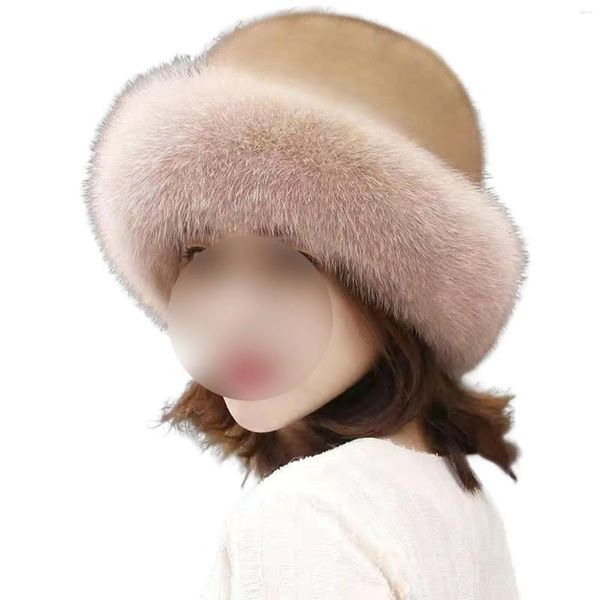 Berretti Cappello peloso invernale da donna Materiale leggero e confortevole per regalo di amici familiari vicini