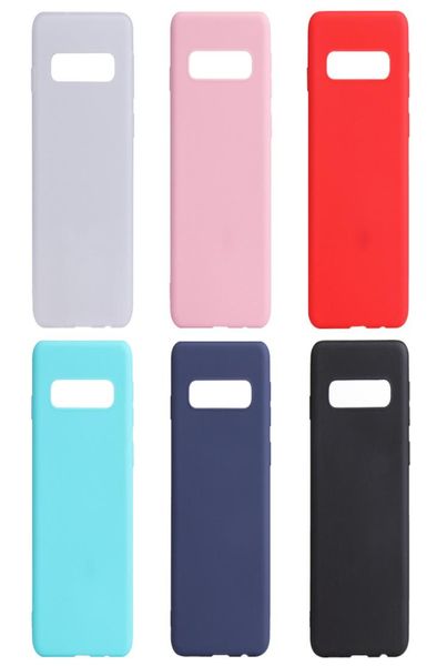 Custodie morbide in TPU solido opaco sottile per Samsung S23 Ultra Plus Galaxy A14 5G A04 4G M13 M33 M53 Cover in silicone satinato opaco Color7404493