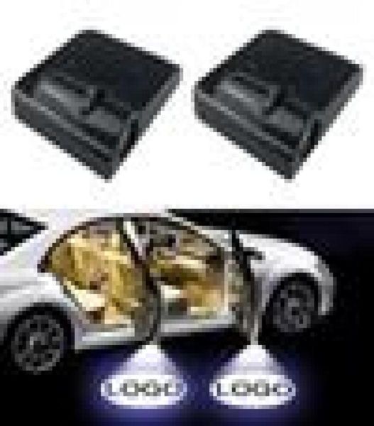 2 pçs sem fio led porta do carro luzes de boas-vindas projetor laser logotipo fantasma sombra lâmpada para renault peugeot assento opel fiat4503881