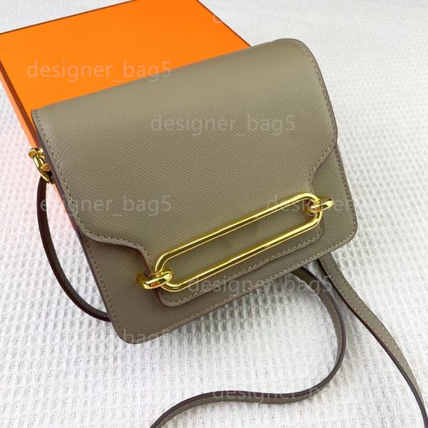 Designer-Tasche für Damen, Empson-Leder, Designer-Mini-Tofu-Tasche, Schweinsnase-Tasche, einzelne Schultertasche, Umhängetasche aus Rindsleder, kleine quadratische Schultertasche