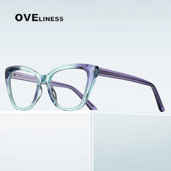 Солнцезащитные очки, модные женские очки для чтения при пресбиопии, унисекс, стильные компьютерные очки с защитой от синих лучей, оправа от 0,00 до 6,00