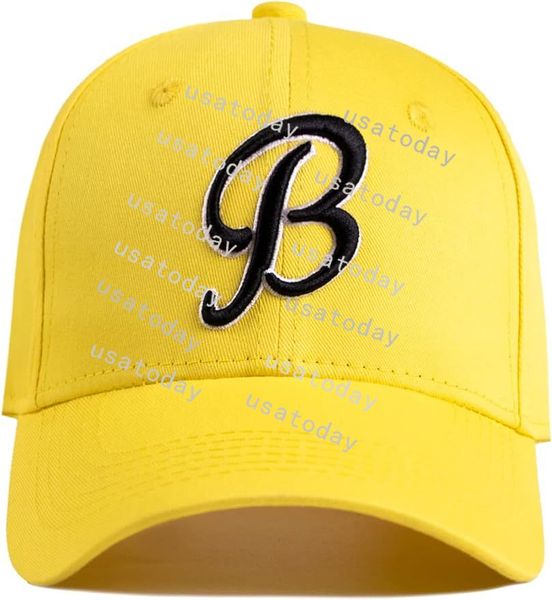 Berretto da baseball uomo donna, berretto da baseball in cotone Bad News Bears berretto da film giallo B, cappello classico ricamato con snapback regolabile cappello da papà in cotone