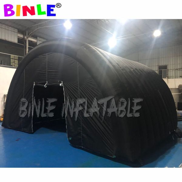 Atacado personalizado qualquer tamanho 10x6x5mH (33x20x16,5 pés) Barraca de túnel inflável publicitária, construção de gramado para eventos, salas de jogos, estruturas de abrigo, blackout de trabalho para venda