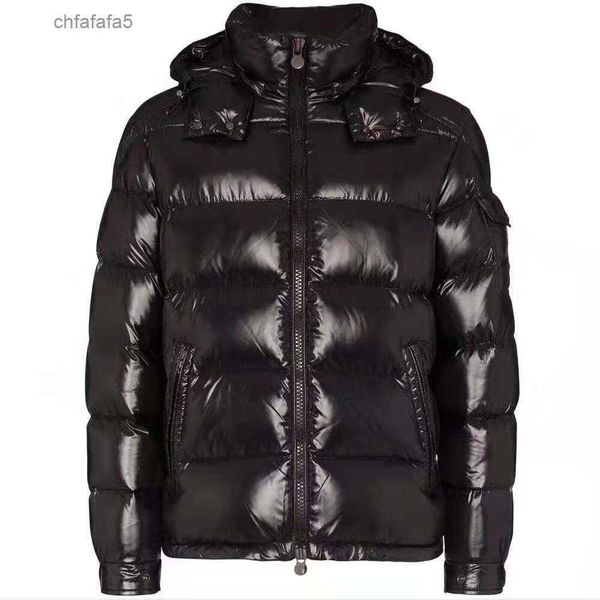 Erkekler kapitone naylon ceket fermuar cepleri siyah parkas tasarımcısı erkek kapanma çıkarılabilir kaput sıcak kış ceket xgs9
