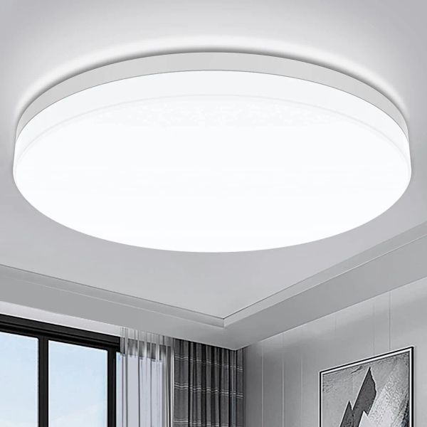 Luz de teto redonda de led para quarto, branco neutro, branco frio, branco quente, 48w, 36w, 24w, 18w, lâmpadas redondas, sala de estar, quarto, cozinha interna