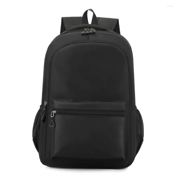 Mochila masculina simplicidade negócios multifuncional grande capacidade mochilas ao ar livre viagem lazer luz impermeável oxford pano