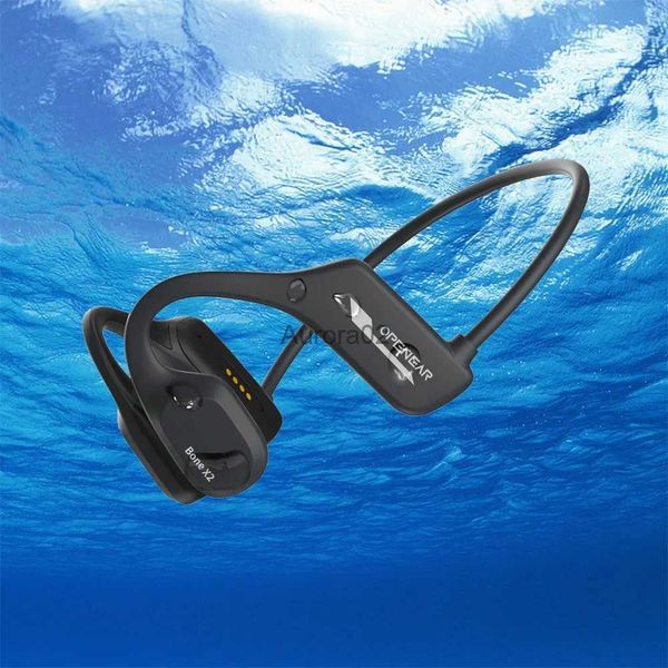 Handy-Ohrhörer, Knochenleitungskopfhörer, IP68, wasserdicht, kabelloses Bluetooth-Headset, eingebauter 8 GB Speicher zum Schwimmen, Hifi-Ohrbügel-Kopfhörer YQ240219