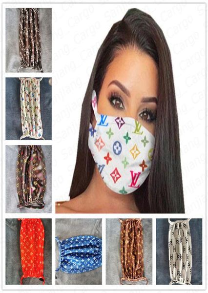 Impressão máscara facial moda máscaras de boca mulheres meninas ciclismo ao ar livre respirável bocal reutilizável máscaras laváveis capa E411025186661