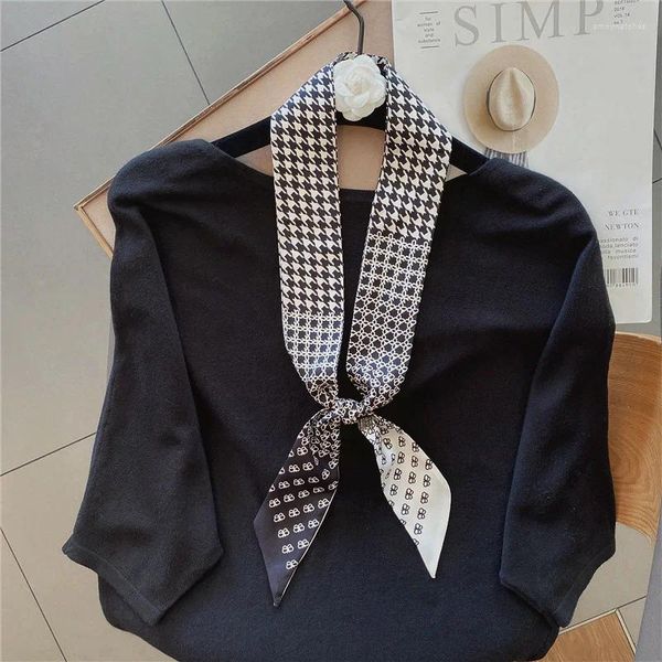 Шарфы 2024, дизайнерский шарф из натурального шелка с перьями, натуральный шелковичный женский платок, сумка для волос, шейный платок, женские галстуки-бабочки Szal