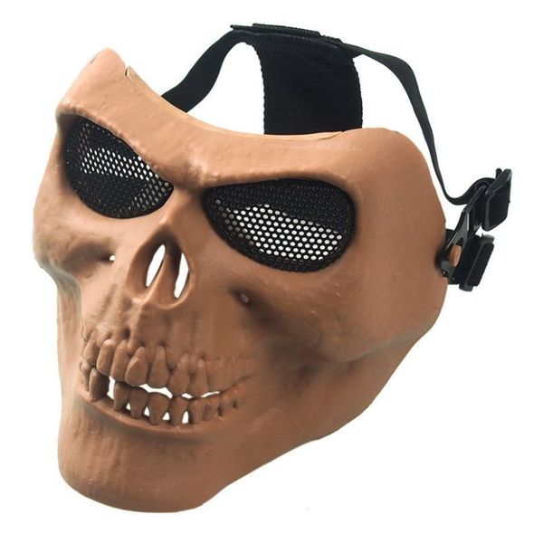 TOP Serpente a sonagli Halloween prop decorazione Maschere CS Maschera Regalo di carnevale Spaventoso Teschio Scheletro Paintball maschera guerrieri Protettivo 282Z