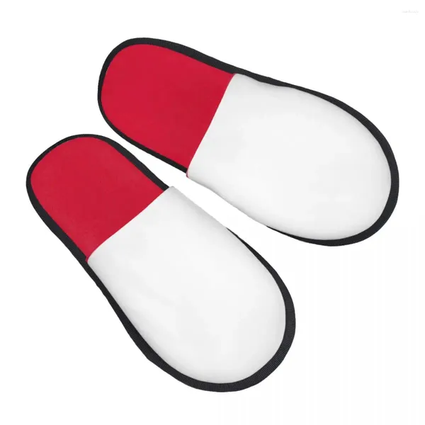 Тапочки для мужчин и женщин, плюшевые домашние тапочки с флагом Польши, теплая мягкая обувь, домашняя обувь, осень-зима 2024