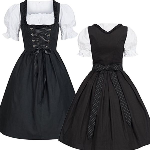 Acessórios de fantasia xxxxxl xxxxl plus size feminino alemão dirndl vestido tradicional bávaro cerveja menina oktoberfest trajes fo324s