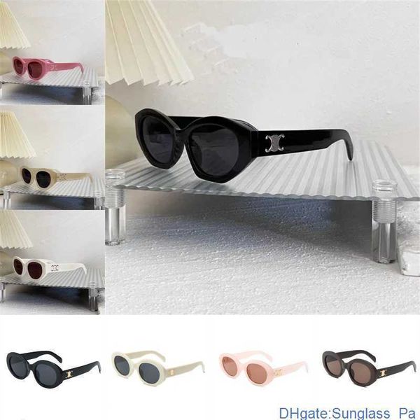CL marca de luxo designer óculos de sol retro gatos olho para mulheres ces arco do triunfo oval moda francesa óculos de sol acessórios caixa original embalagem z2u9