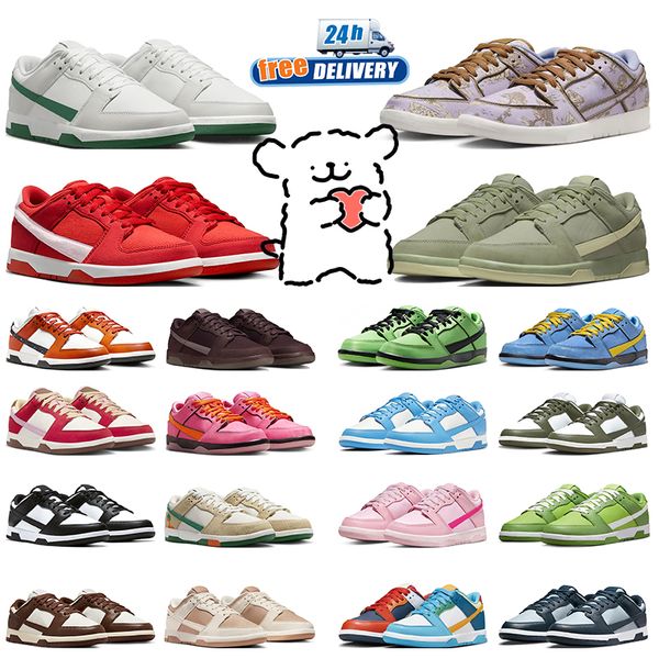 uomo donna panda scarpe da corsa basse Malachite San Valentino Triple Pink Panda Bubbles Stampa pastorale Setsubun Night Sky scarpe da ginnastica basse scarpe da ginnastica sportive