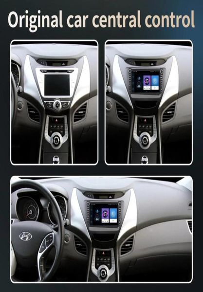 Videoradio per auto integrata con touch screen Android GPS per HYUNDAI ELANTRA 20112013 Lettore DVD2813102