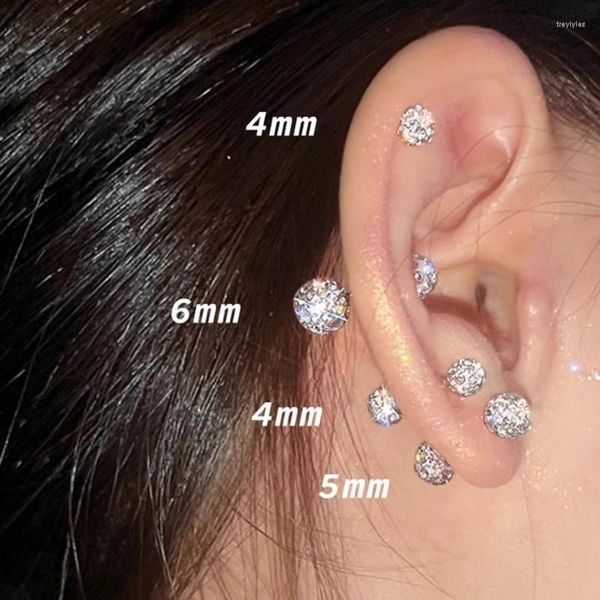 Zarif durumlar için 5 şık çift başlı kulak iğnesi mücevher moda saplamaları