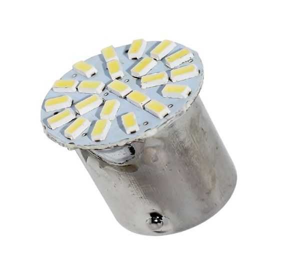 50X 1156 P21W BA15S R10W R5W G18 22 SMD 3014 LED Luz diurna para carro Luz de circulação automática traseira Lâmpadas indicadoras laterais Lâmpada de estacionamento 12V White3313923