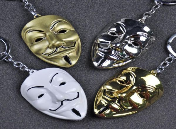 Classico film di fantascienza V per Vendetta Guy Fawkes Maschera Portachiavi in ​​lega Portachiavi Portachiavi Portachiavi Accessori catena chiave9505182