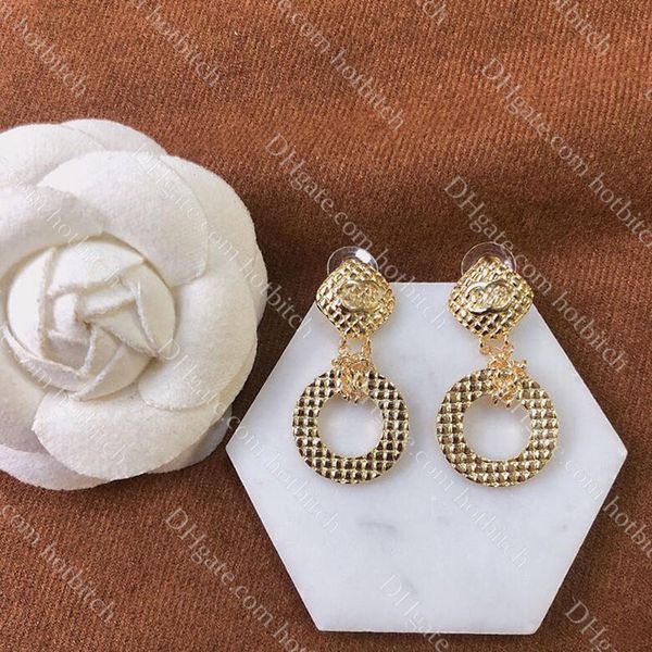 Luxus Gold Ohrringe Frauen Designer Ohrringe Hochwertige Frauenohrringe Hochzeit Schmuck Valentinstag Geschenk mit Kasten