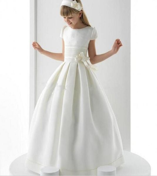 Vestidos formais feitos à mão para crianças, vestidos de primeira comunhão sagrada para casamentos, vestidos formais de baile para meninas, vestido de flor 2699520