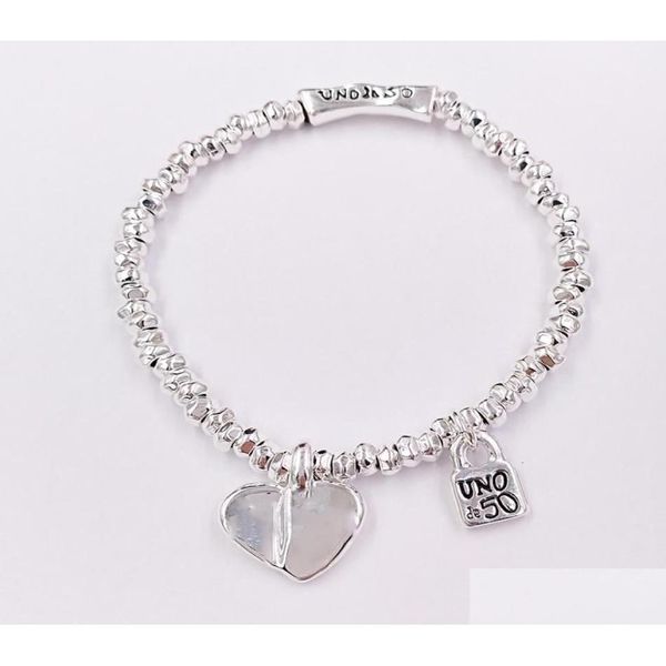 Altri set di gioielli Charms fai da te Evil Eye Creazione di gioielli Forniture De 50 925 Sterling Sier Bracciale per donna Braccialetti Catena alla caviglia Perline Dhbmr