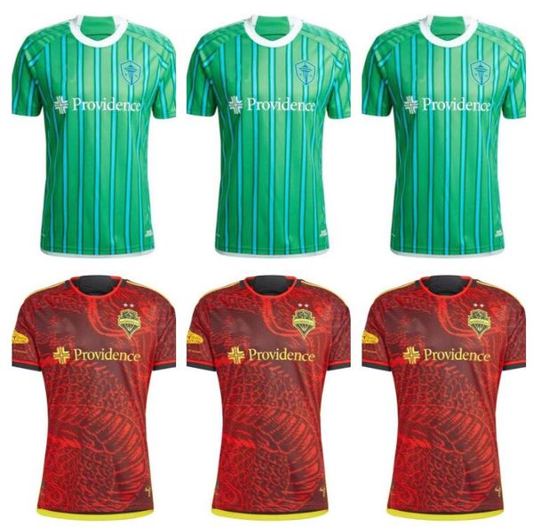 FÃS JOGADOR VERSÃO MLS 2024 2025 Seattle Sounders CAMISAS DE FUTEBOL 24 25 MAILLOTS Roldan LODEIRO RUSNAK MONTERO camisetas de futbol camisas de futebol masculino kit infantil