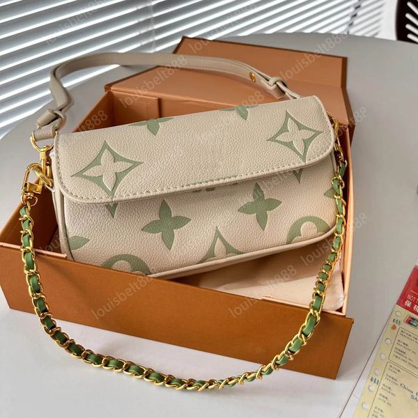 2024 NOVO 24SS Milky Way Womens ivy Pequenos sacos de ombro Alças de ombro Diagonal Crossbody Bag Matcha verde Bolsas de grife para mulheres 22cm