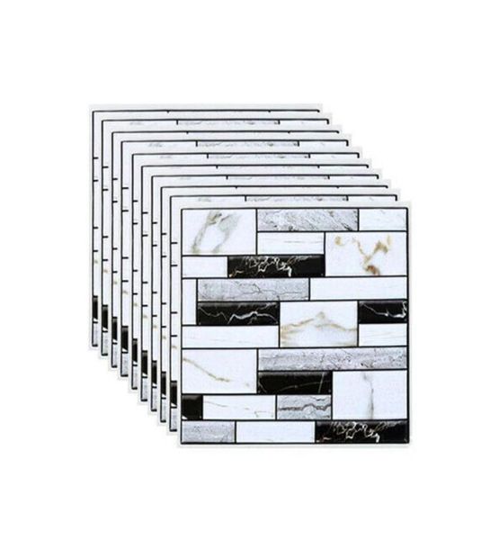 10 adet duvar karo çıkartması ev banyo mutfak tuğlası 3D duvar dekor çıkartmaları karo sanat backsplash dekorasyon 30x30cm29021424167