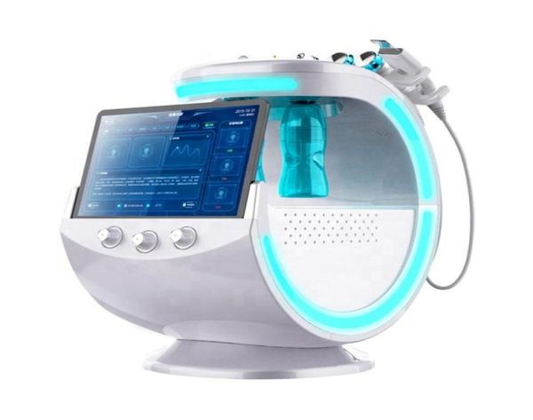 Portable 7 in 1 Microdermoabrasione Hydra Facial Machine Ice Blue Magic Mirror Analizzatore della pelle RF Face Lifting SkinScrubber Oxygen Spr2621980