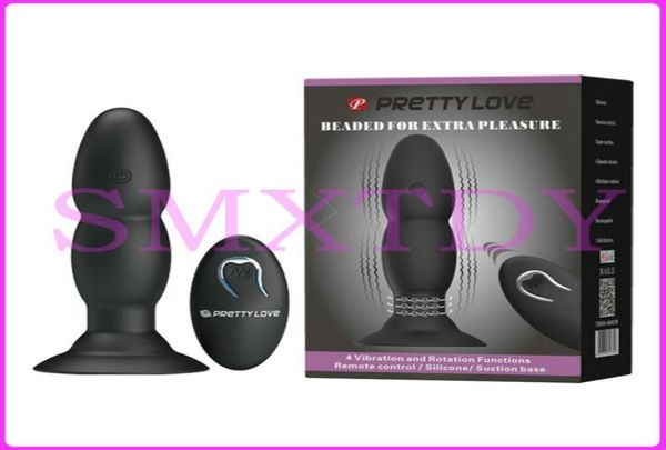 Pretty love controle remoto brinquedo sexual adulto silicone anal butt plug gspot vibrador estimulador massageador rolha vibrador anal q17112438167948