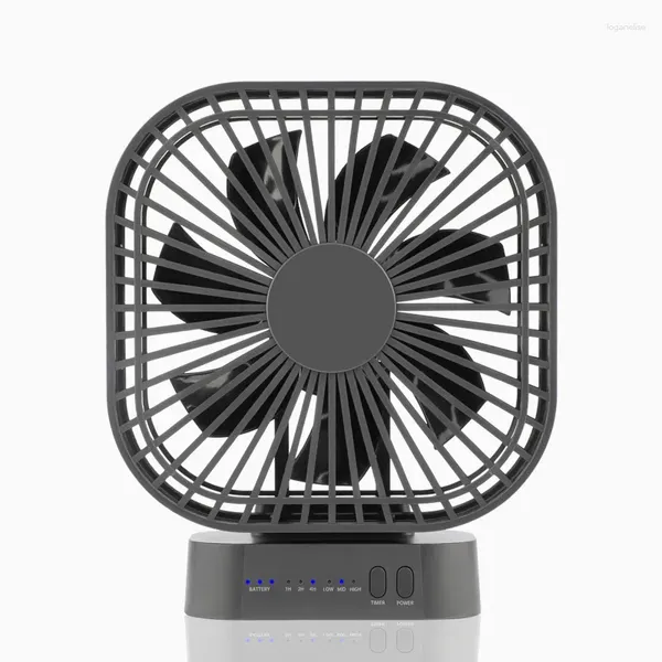 Taşınabilir USB Fan 90 ° Katlama Şarj Edilebilir 5000mAh Pil Çalışan Tablo Elektrik Kablosuz Hava Soğutma Ventilatör Üfleyici