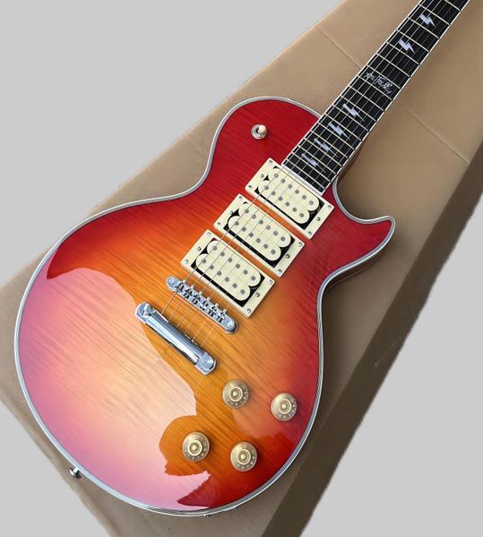 Guitarra elétrica chinesa Ace Frehley Signature Light Mahogange Body and Neck 6 Strings 369