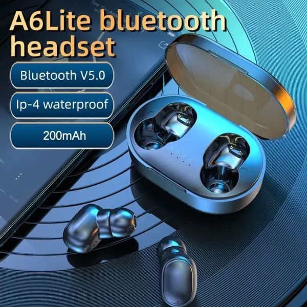 A6s Bluetooth-Kopfhörer Tws In Ear Bluetooth 50 Laufsport-Stereotasten mit Mikrofon Drahtlose Kopfhörer wasserdichte Kopfhörer