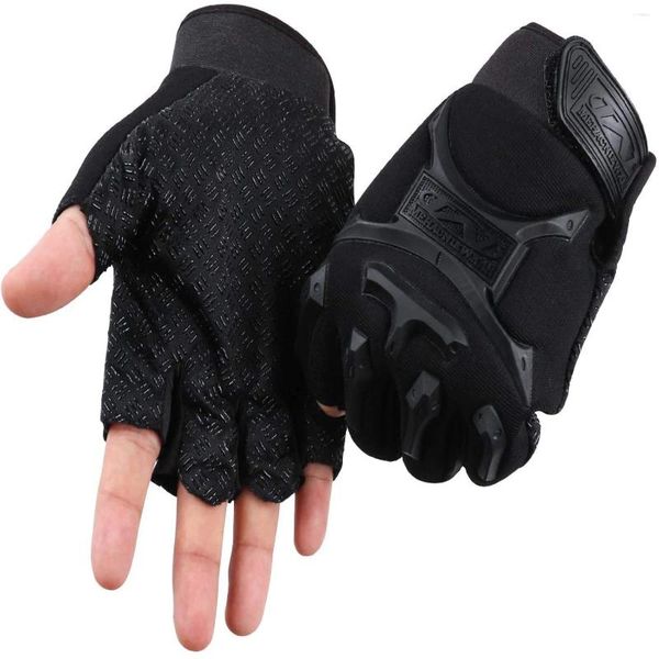 Guanti da ciclismo Guanti da motociclista da uomo Attrezzature per bici da bicicletta Mezze dita antiscivolo per equitazione all'aperto Mtb Mountain Hand Protect Covers