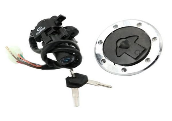 Interruptor de ignição para motocicleta, tampa do tanque de combustível, óleo, chave de bloqueio, para kawasaki ninja zx7rr zx750 19961997 zr400 xanthus 199219954187276