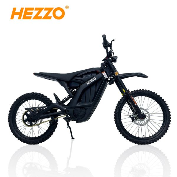 HEZZO EEC COC zertifiziertes E-Bike Kostenloser Versand Hochleistungs-Elektromotorrad 72V 9000W Middrive 100km/h 40Ah LG Surron Talaria Sting R Offroad-Elektro-Dirt-Bike