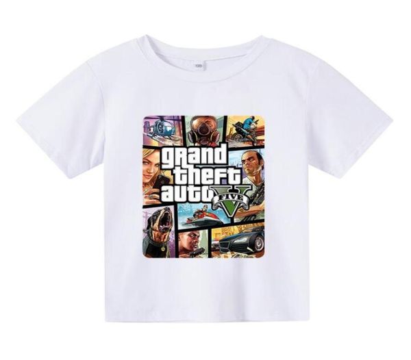 Grand Theft Auto Gta T Shirt garoto Street GTA 5 T Shirt meninos e meninas Camisetas crianças039s roupas roupas de meninas Oversized tsh6610518