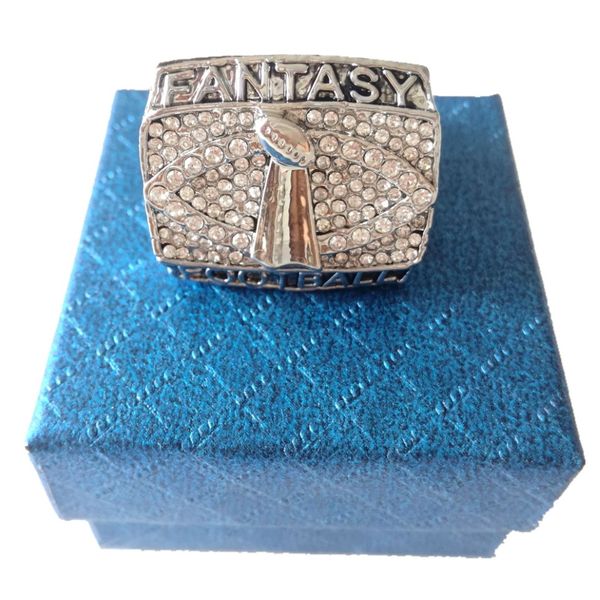 Grande quantidade 2014 Fantasy Football League Championship anel fãs homens mulheres presente anel tamanho 11233W