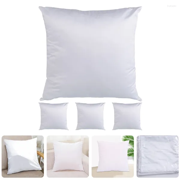 Travesseiro 4 Pcs Em Branco Lance Fronha Almofadas Para Sofá Sublimação Capa Protetora Capa Pêssego Pele Branca Capas DIY