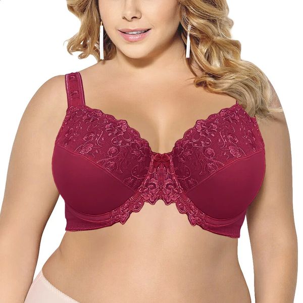 Reggiseno Donna Reggiseni Intimo donna Reggiseno sottile con ferretto Grigio Taglia grande Top 36 38 40 42 44 48 50 52 54 F G H I Coppa 240201