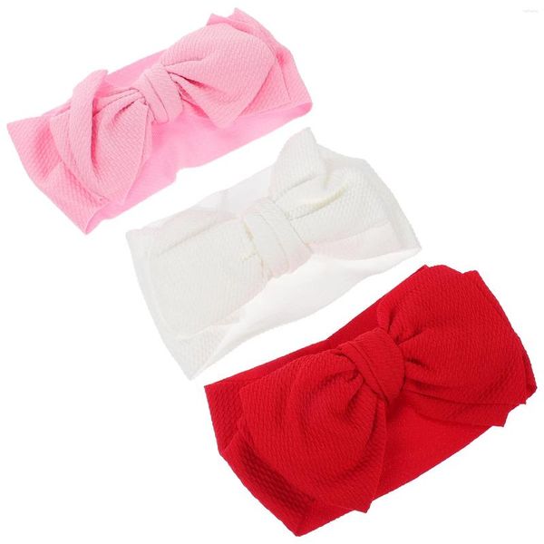 Bandanas 3 pçs bebê bandana cabelo jewls menina headbands acessórios toppers arco para tecido de malha infantil