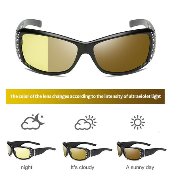 Nocturna feminino masculino óculos polarizados lente anti-reflexo óculos de sol amarelo condução óculos de visão noturna para carro