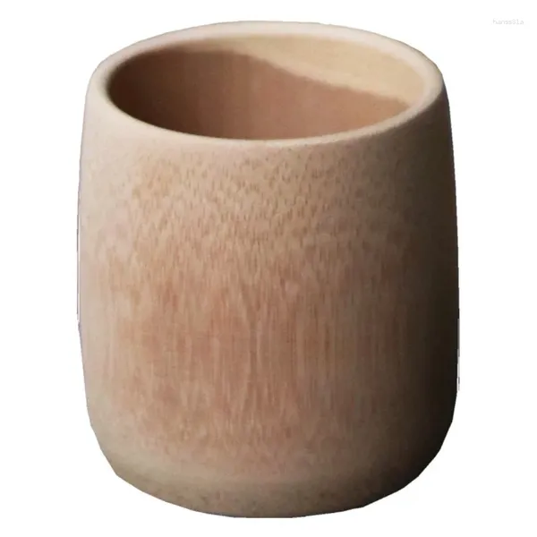 Potes de café água natural chá cerveja copos de leite de bambu cozinha bar drinkware para 1pc