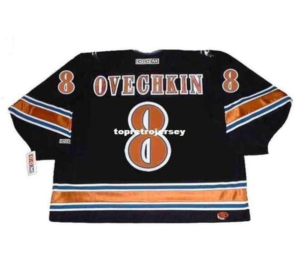 Maglia intera da uomo Alexander Ovechkin 2005 Ccm Vintage Home Cheap Retro Hockey9920522