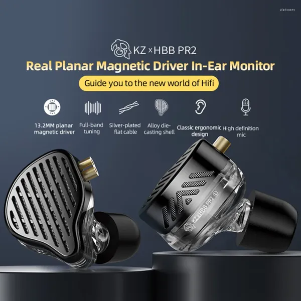 Fones de ouvido intra-auriculares HiFi Bass Monitor Fones de ouvido com cancelamento de ruído esportivo para corrida com fio sem/com microfone plugue de 3,5 mm