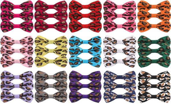 15 Zoll Baby Mädchen Haarschmuck Junge Fliege Leopard DIY Band Kind Mini Stirnband ohne Clip Knoten Seide Boutique Korean Retro Acce8437460