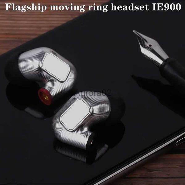 Fones de ouvido para telefone celular IE900 IEM Origin In ear Metal Headset HiFi Monitoramento Redução de ruído Computador móvel mmcx Universal Earplugs IE800S IE300 IE600 YQ240219